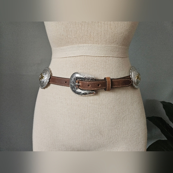 TONY LAMA Concho Belt! - Picture 2 of 10
